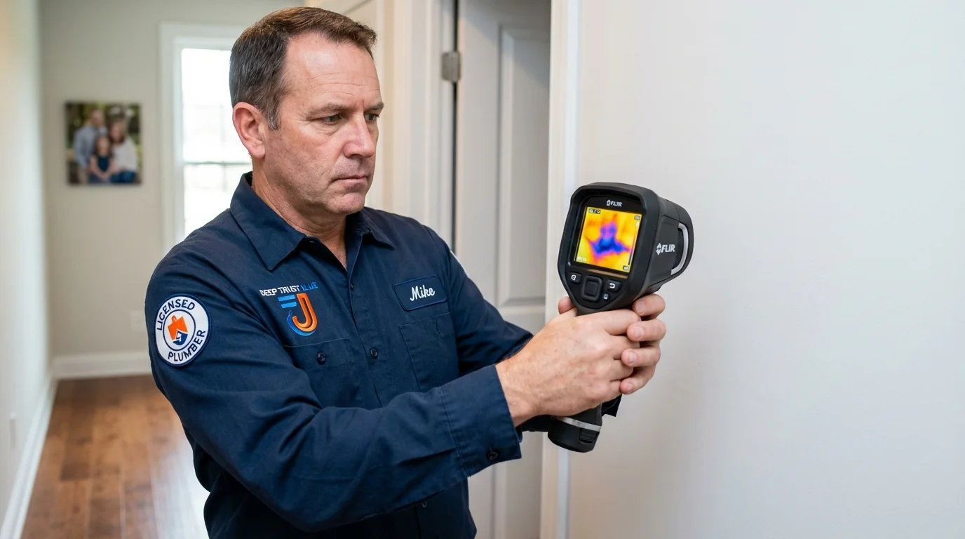 Thermal imaging leak detection by Johns Plumbing LLC in Many Farms