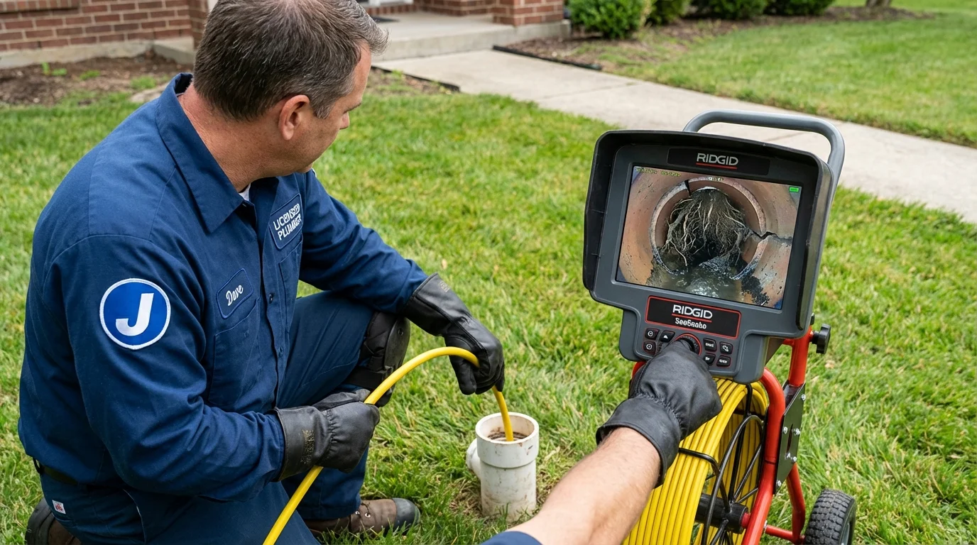 Sewer camera inspection being performed by Johns Plumbing LLC in Many Farms